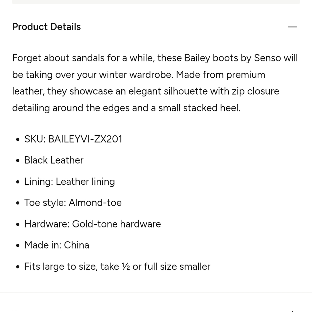 NWT SENSO Black Leather Ankle Boots with Gold Trim – EU 38 – BNIB - Picture 6 of 10